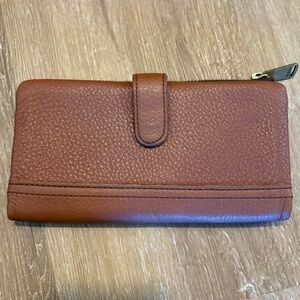 Fossil Light Brown Pebble Leather Wallet